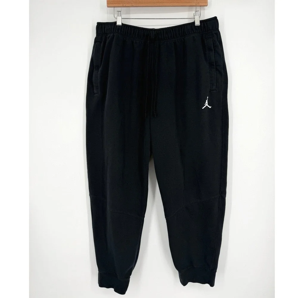 Jordan Men's Dri-FIT Sport Crossover Fleece Black Sweatpants Pants XXL